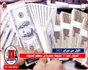 سعر الدولار في البنوك 1 فبراير 2023