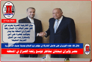 وزير الخارجية المصري سامح شكري مع نظيره الإيراني حسين أمير عبد اللهيان بجنيف